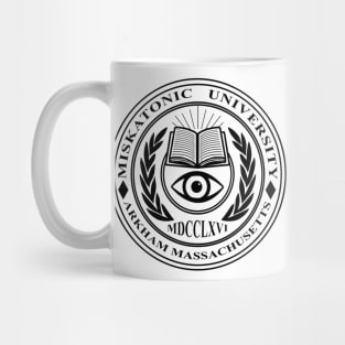 Miskatonic University Crest White - HP Lovecraft Mug